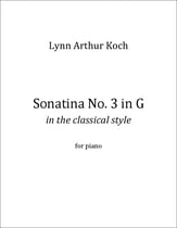 Sonatina No. 3 in G piano sheet music cover